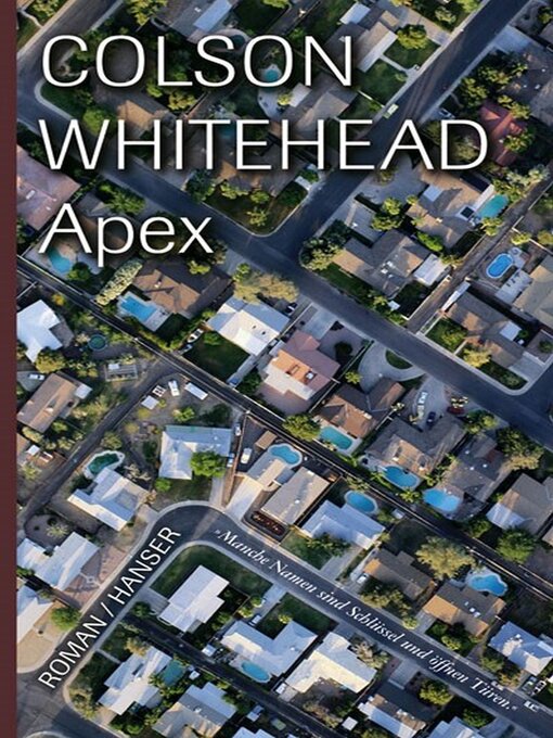 Titeldetails für Apex nach Colson Whitehead - Warteliste